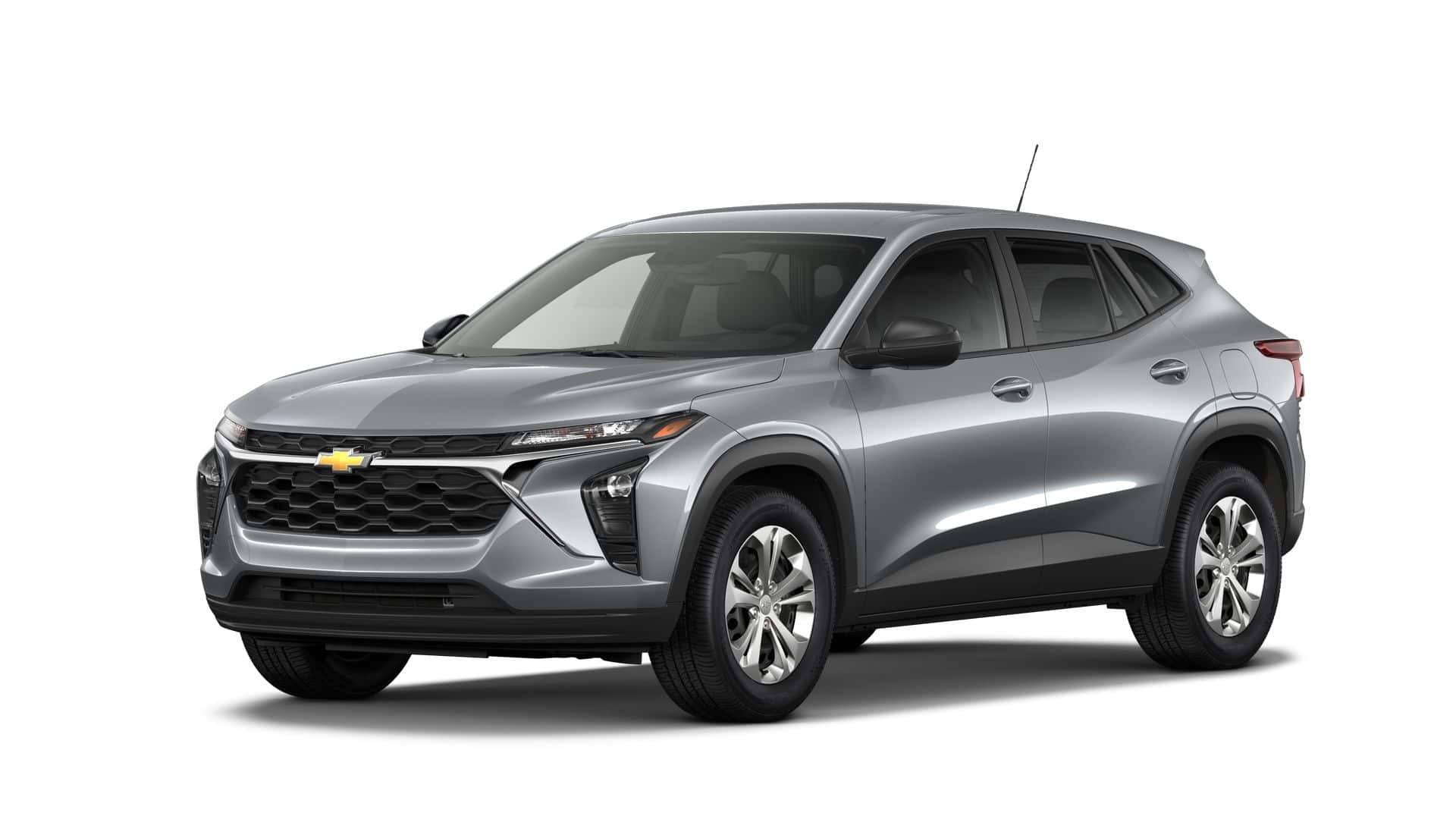 2026 Chevrolet Trax LS in Sterling Gray Metallic — front three-quarter view